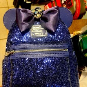 Disney Loungefly Disney Blue/purple Sequin Backpack
